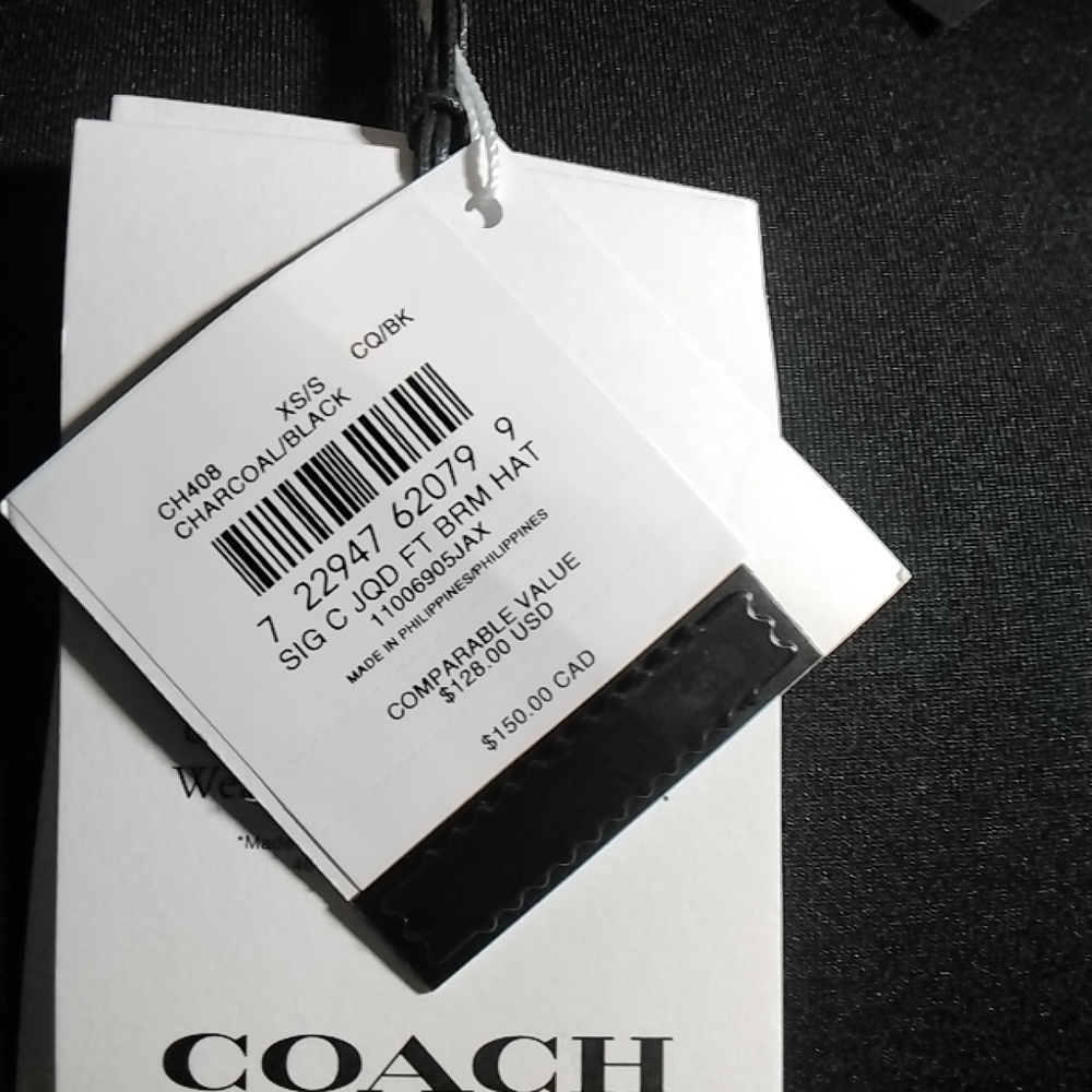 Coach Monogram Crossbody Bag in Charcoal and Black - Picture 7 of 8